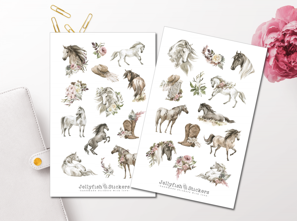 Horses Sticker Set